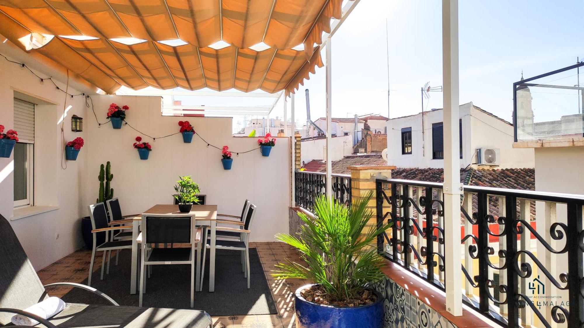 Апартаменты Living4Malaga Sun&Terrace Penthouse Экстерьер фото